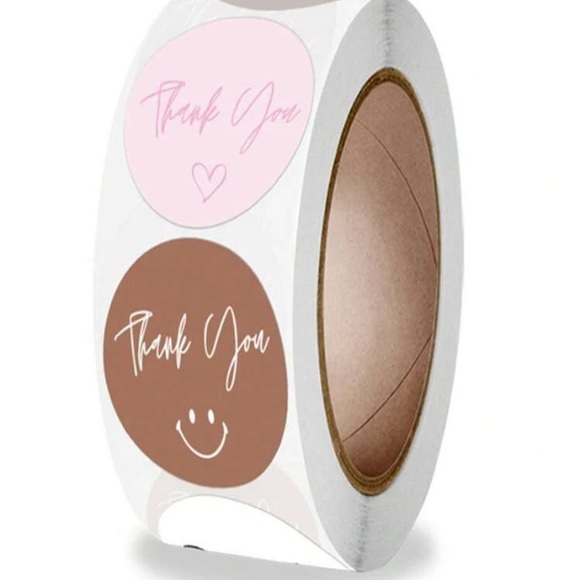 500 pc Thank You Sticker Roll - Picture 2 of 4